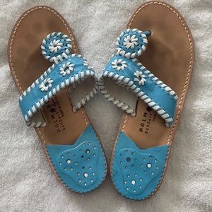 Palm Beach Sandals Carolina Blue flip flops, like Jack Rogers